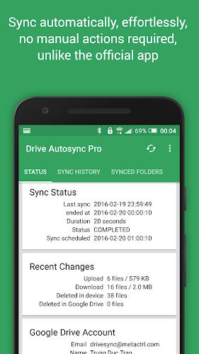 Autosync for Google Drive スクリーンショット 2