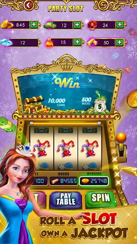 Princess Gold Coin Dozer Party Screenshot 1