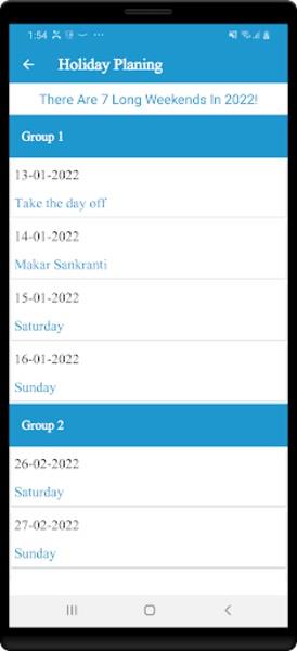 English Calendar Screenshot 2