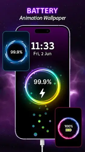 Battery Charger Animation Art Скриншот 1