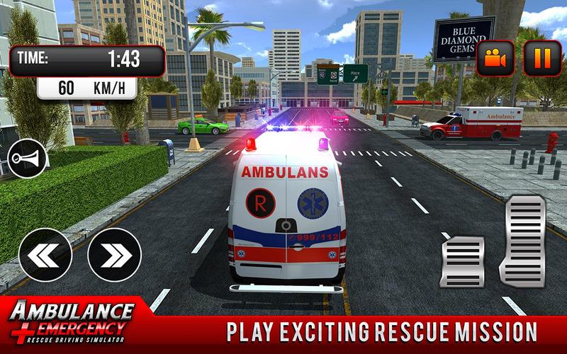 911 Ambulance City Rescue Game應用截圖第2張