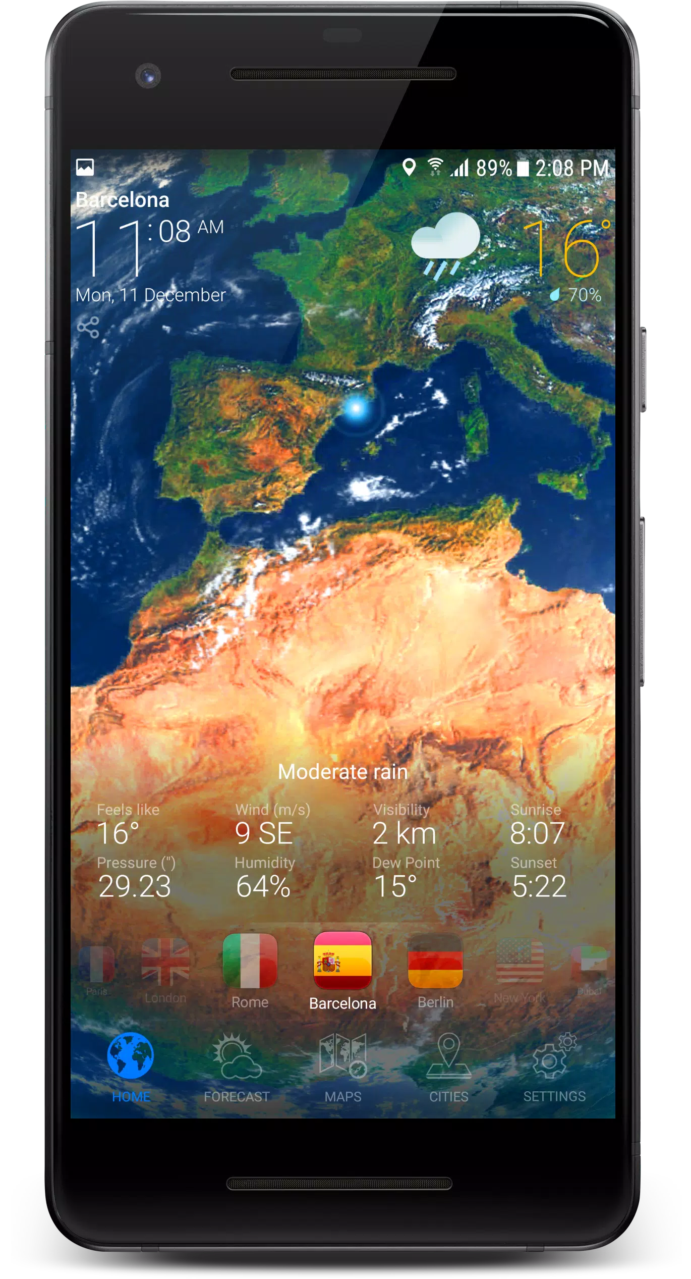 3D EARTH PRO - local forecast 스크린샷 3
