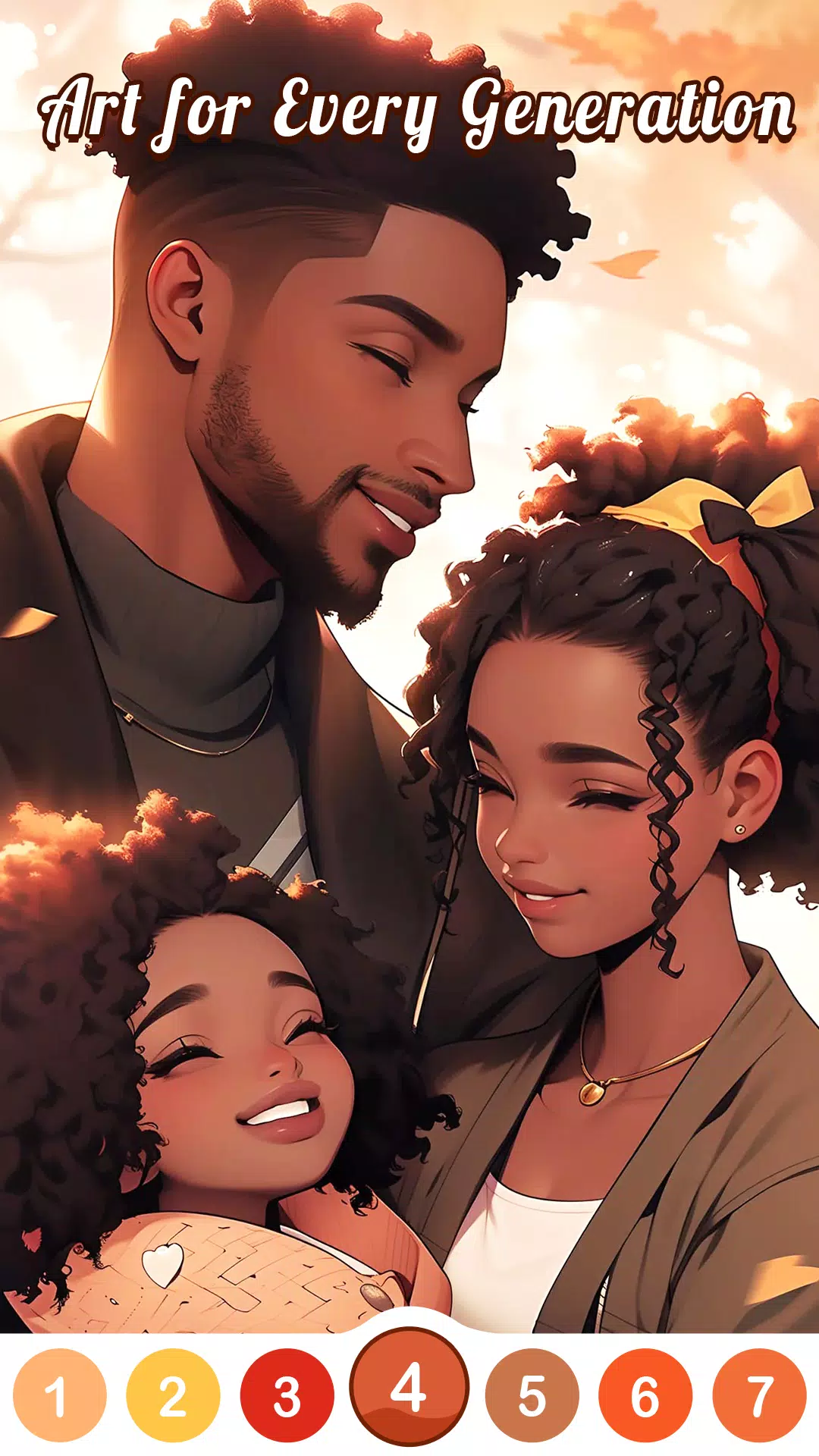 Black Family Coloring Games应用截图第4张
