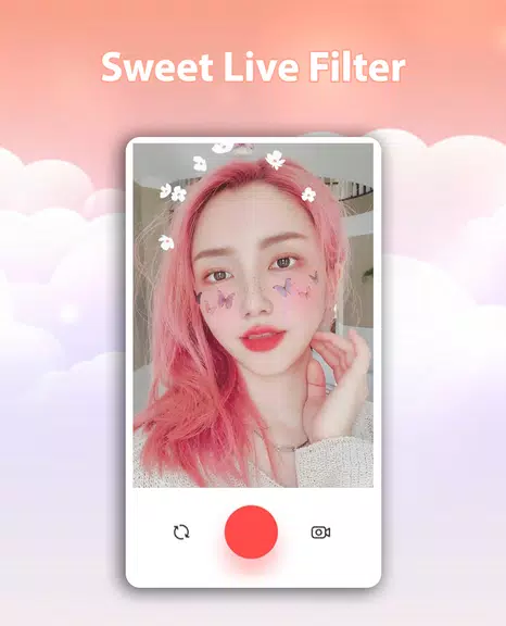 Sweet Live Filter Face Camera Capture d’écran 4