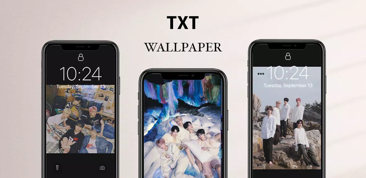 TXT Wallpaper & HD Photo Captura de pantalla 1