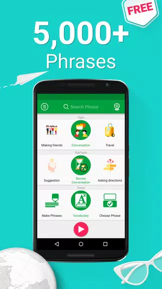 Learn Thai - 5,000 Phrases Captura de pantalla 1