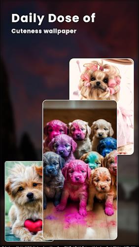 Puppy Love: Cute Dog Wallpaper Capture d’écran 4