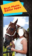 Horse With Girl Photo Suit Скриншот 4