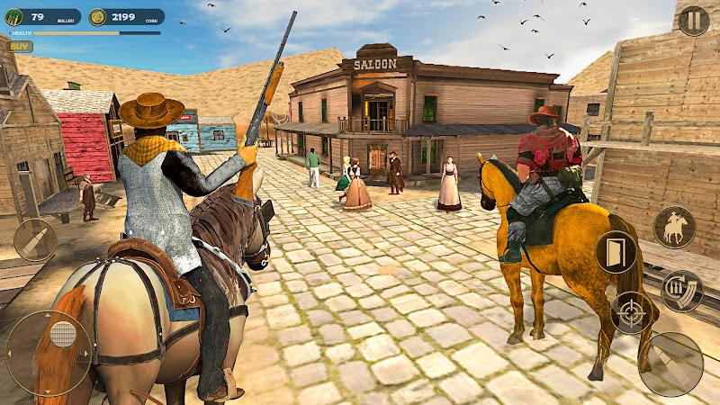 West Cowboy Game : Horse Game Screenshot 1