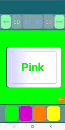Stroop Effect Test Screenshot 2