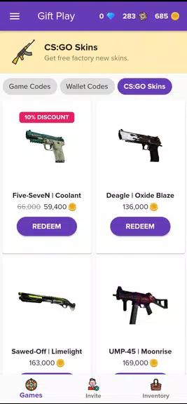 Gift Play - Earn Game Codes Screenshot 4