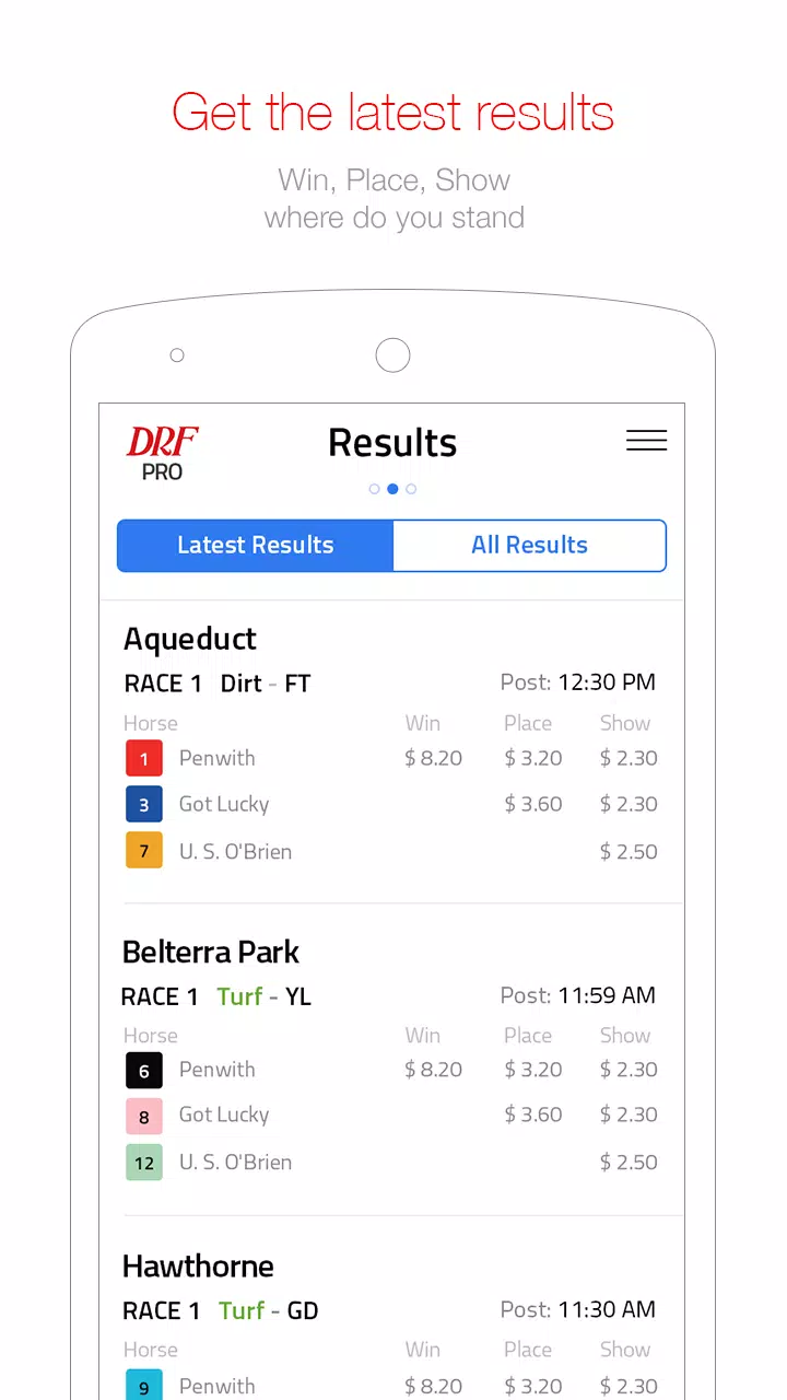 Daily Racing Form Captura de pantalla 2