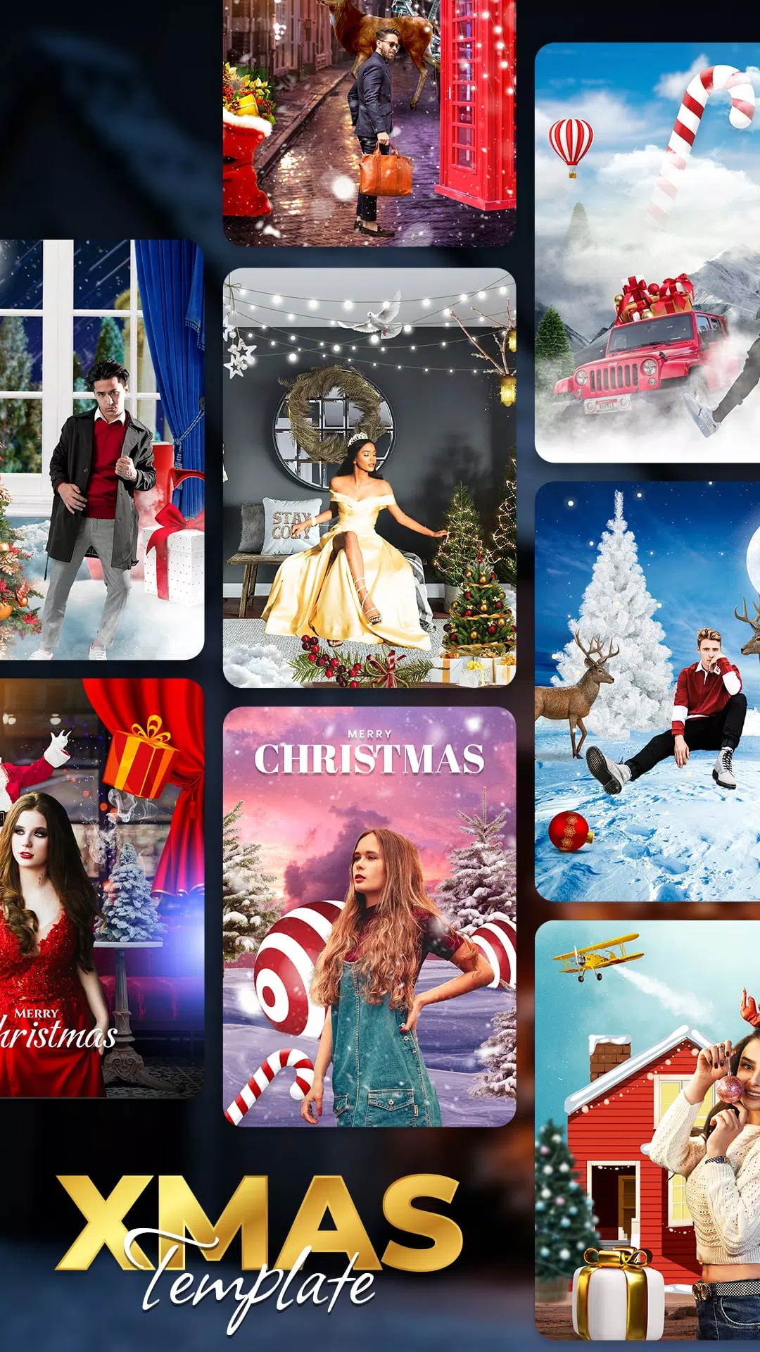 Christmas Photo Frames, Editor 스크린샷 3