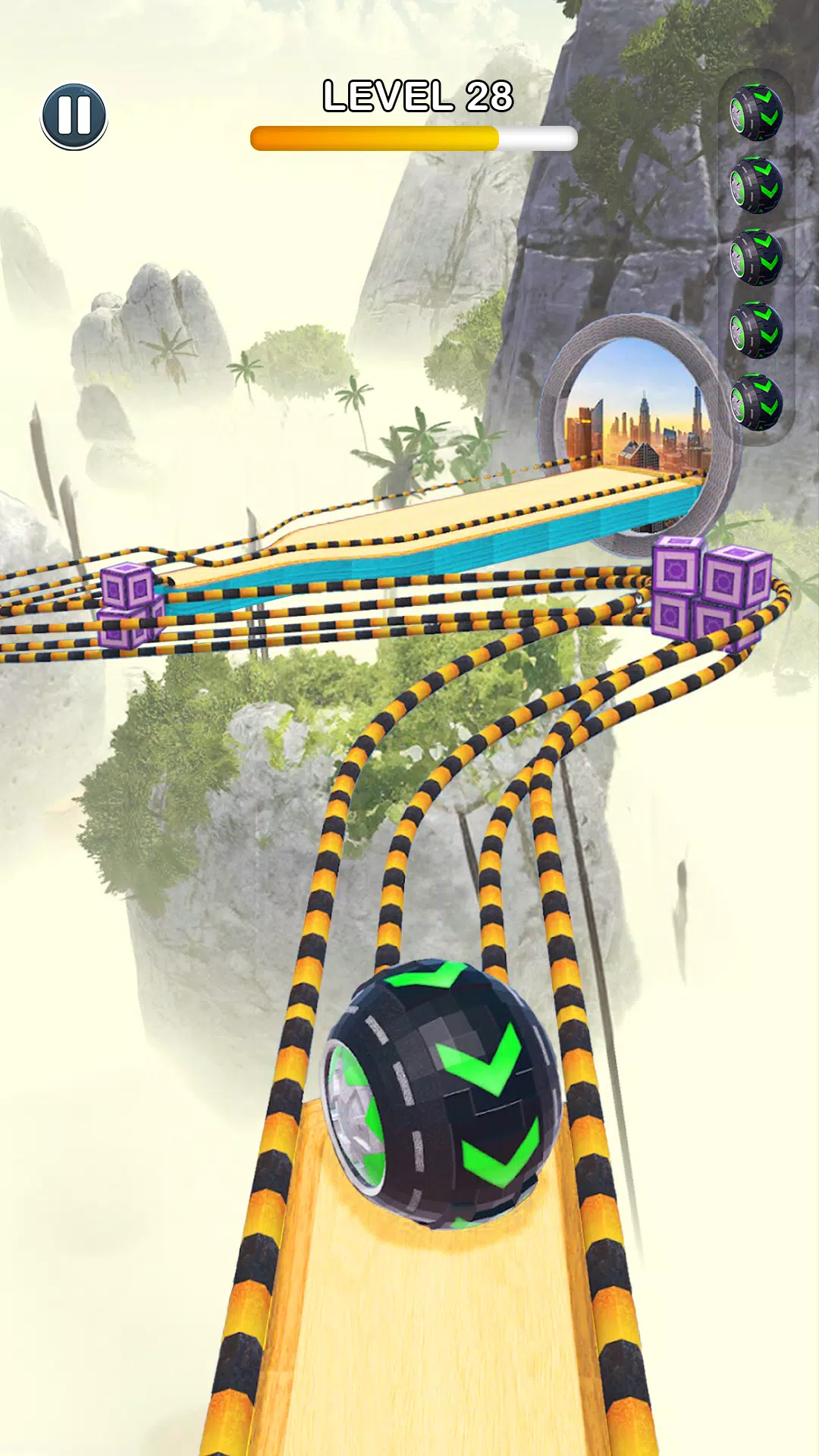 Rolling Ball Sky Escape Screenshot 1
