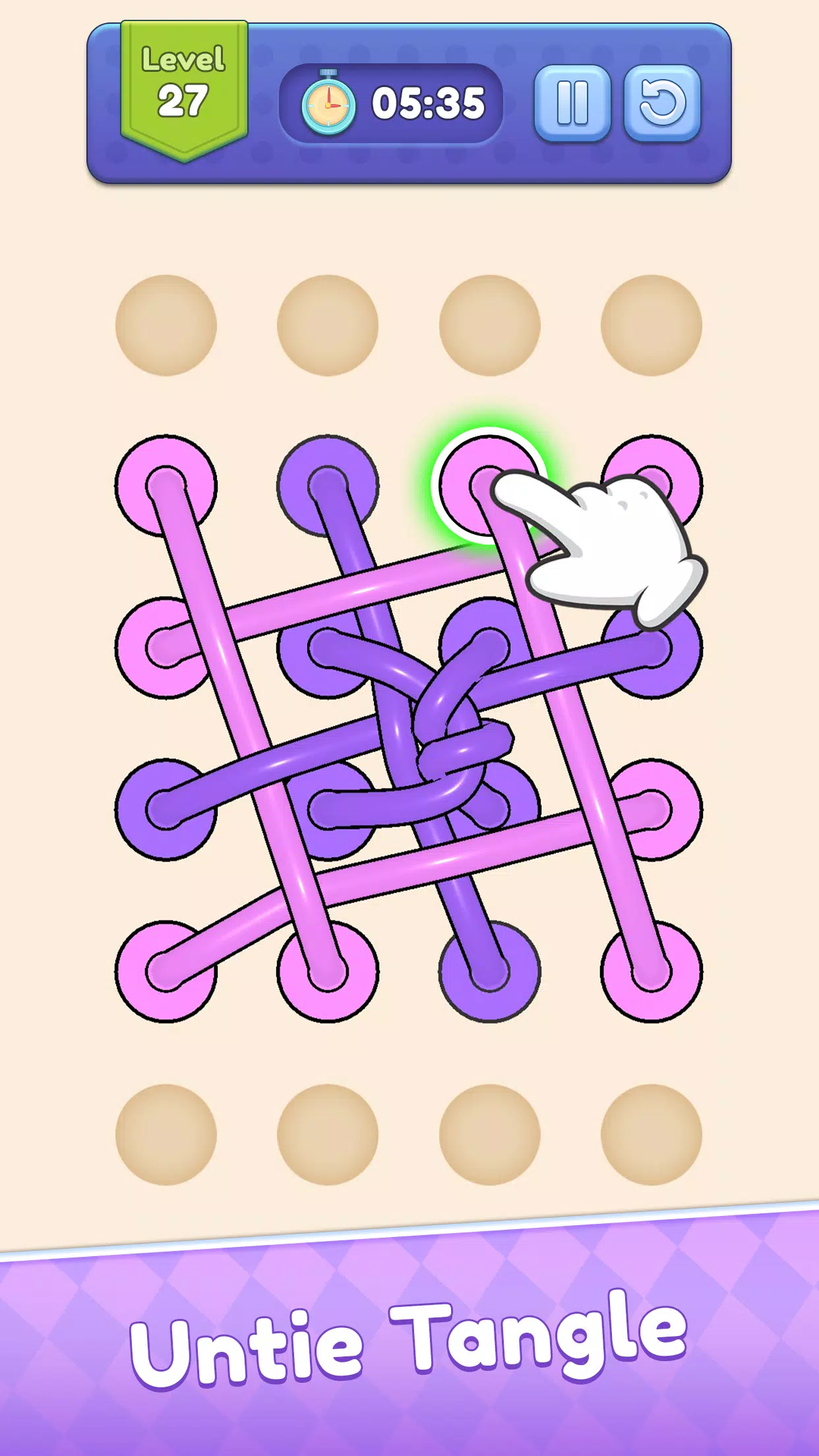 Tangle Out: Rope Puzzle應用截圖第1張