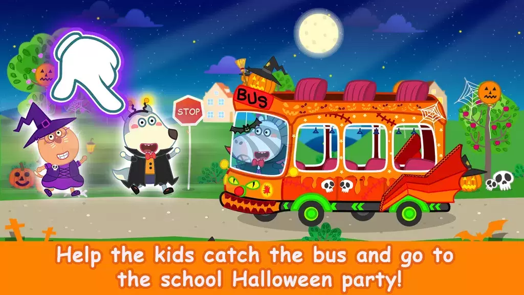 Wolfoo School Halloween Night Скриншот 3