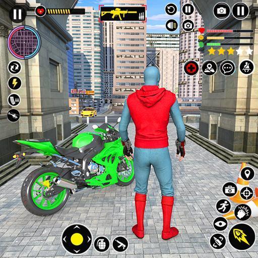 Superhero Bike Mega Ramp Games Screenshot 1