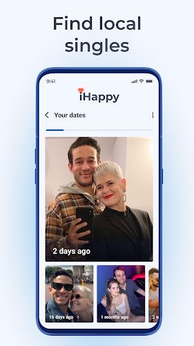 Dating with singles - iHappy Скриншот 1