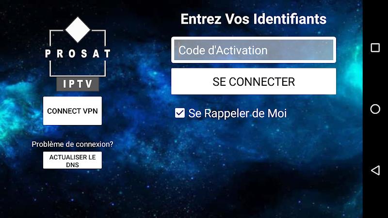 Prosat IPTV Player Capture d'écran 1