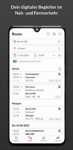 Bahn: Fahrplan & Live Tracking Скриншот 1