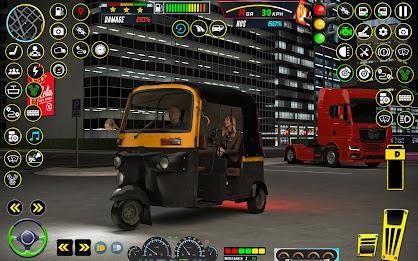 Rickshaw Game Rickshaw Driving Скриншот 1