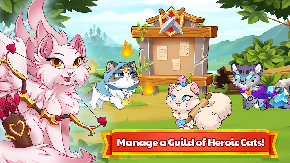 Castle Cats - Idle Hero RPG 스크린샷 1