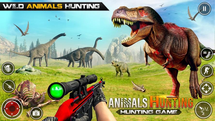 Dinosaur Hunting Gun Games应用截图第1张