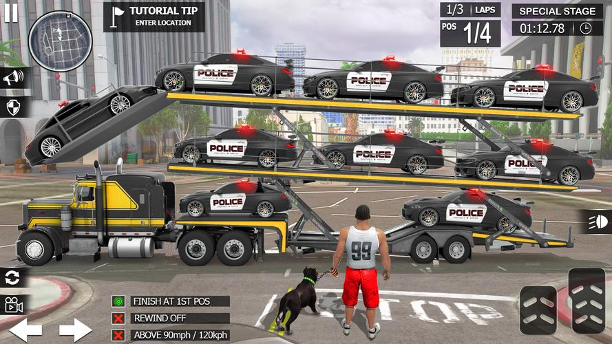 US police Cars Transport truck应用截图第4张
