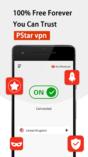 PStar VPN - Unlimited Fast Proxy Скриншот 1