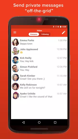 FireChat स्क्रीनशॉट 2