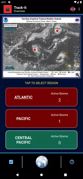 Track-It Hurricane Tracker Screenshot 1