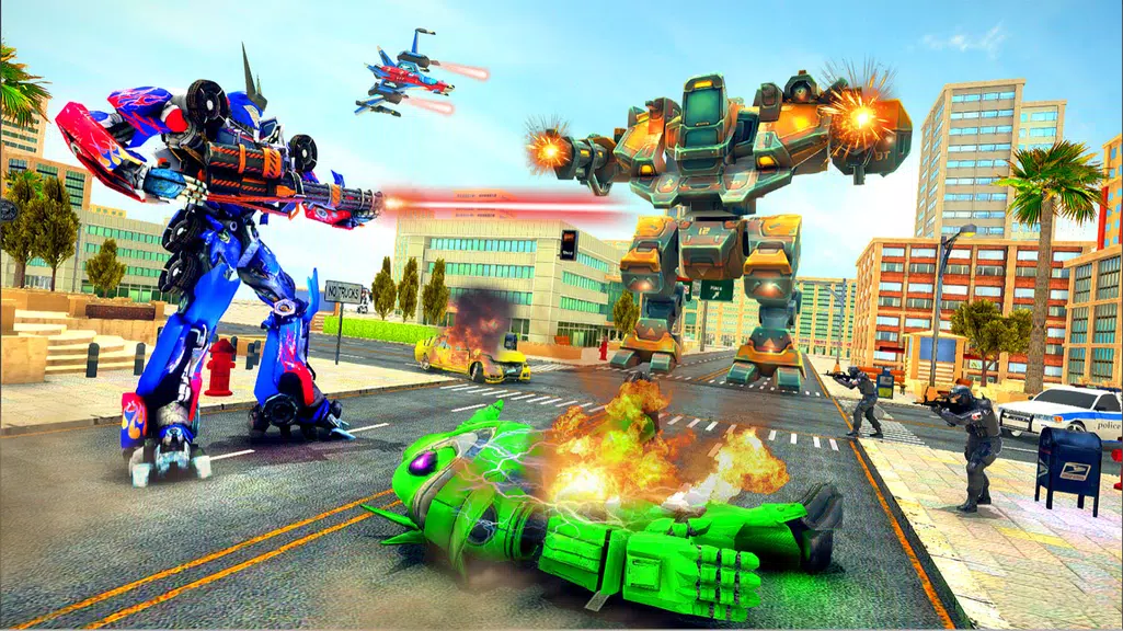 Truck Robot Transform Game Screenshot 2