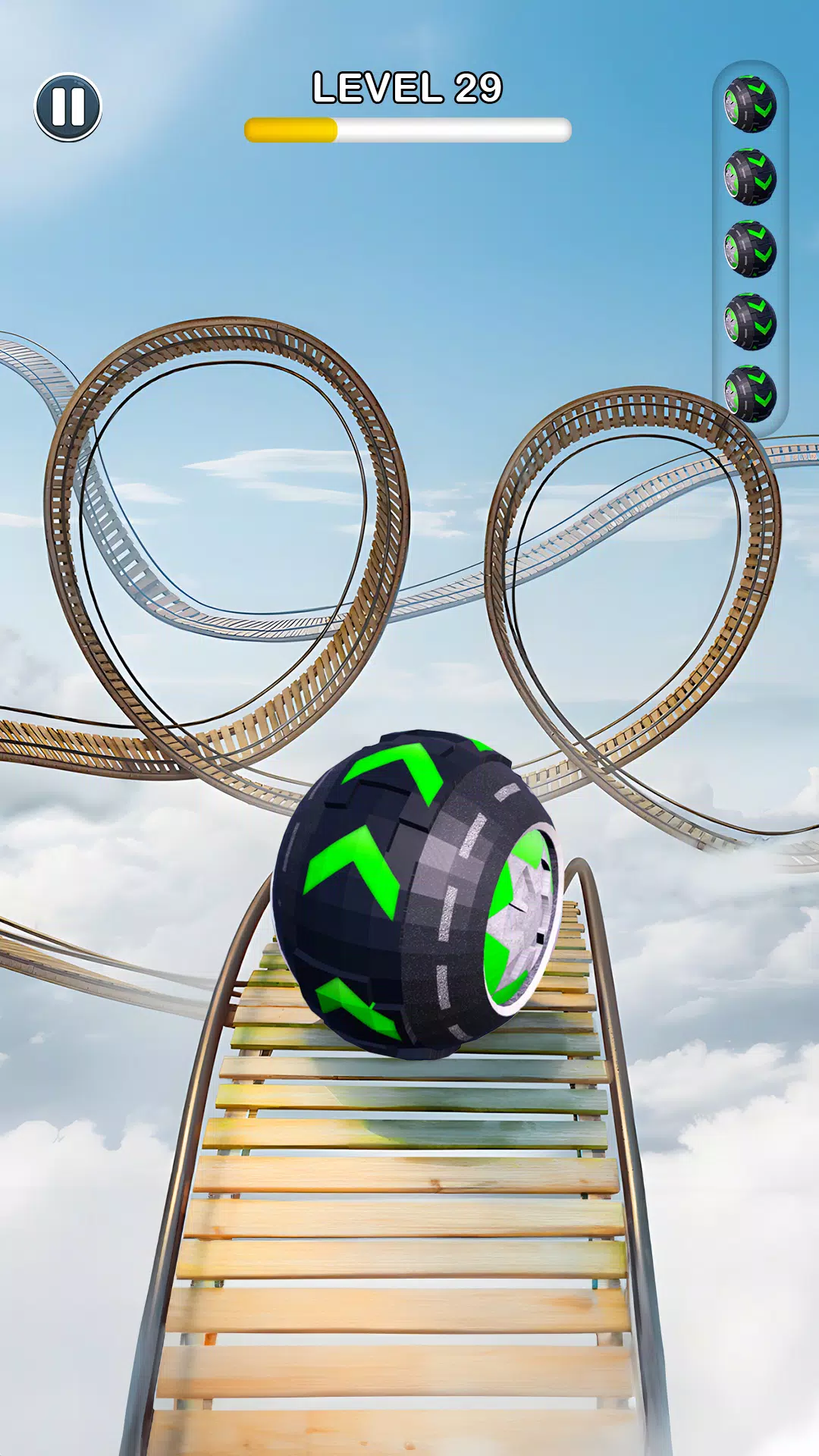 Rolling Ball Sky Escape Screenshot 2