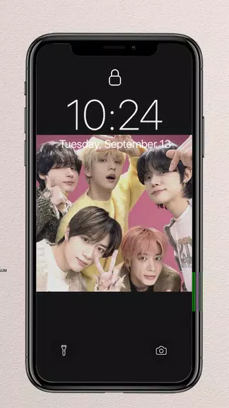 TXT Wallpaper & HD Photo Captura de pantalla 3
