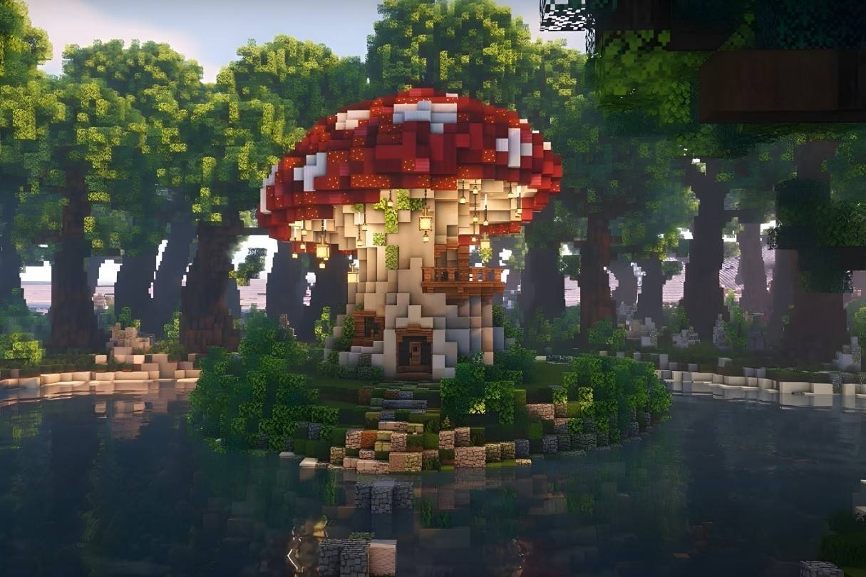 Chalet de champignons