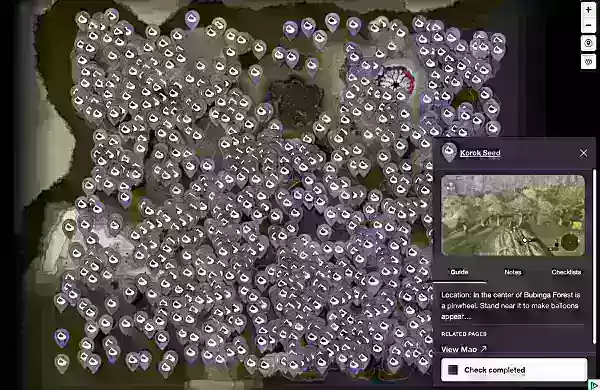 Visualization of All Korok Seed Locations