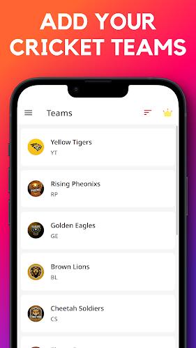 CricScorer-Cricket Scoring App Screenshot 4