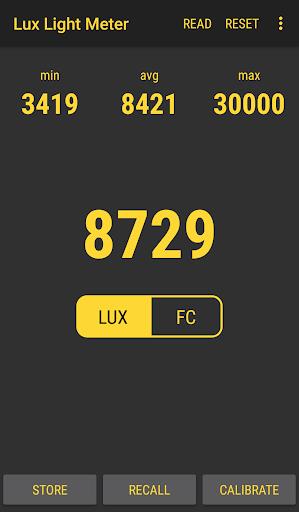 Lux Light Meter Pro स्क्रीनशॉट 1