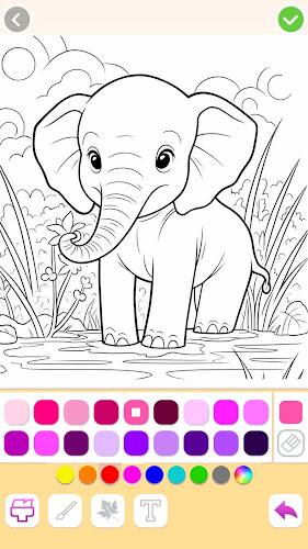 Animal coloring pages games Captura de pantalla 4