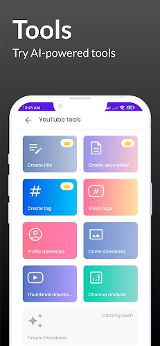 ytSocial - subs, views & tools 스크린샷 4