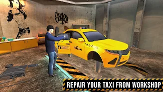 USA Taxi Car Driving: Car Game Capture d’écran 4