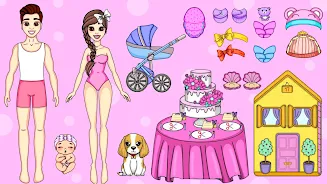 Chibi Dolls Dress Up DIY Games Captura de pantalla 1