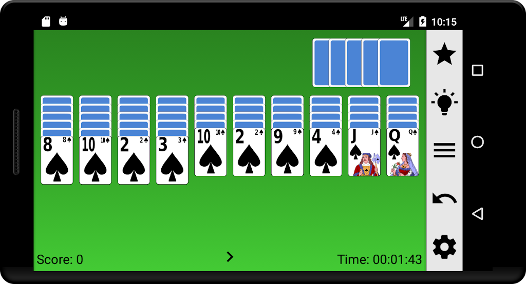 Spider card game 2019 Screenshot 1