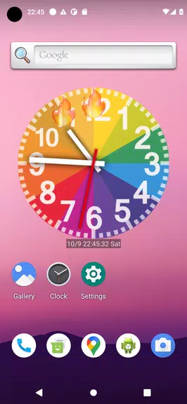 Rainbow Clock Screenshot 2