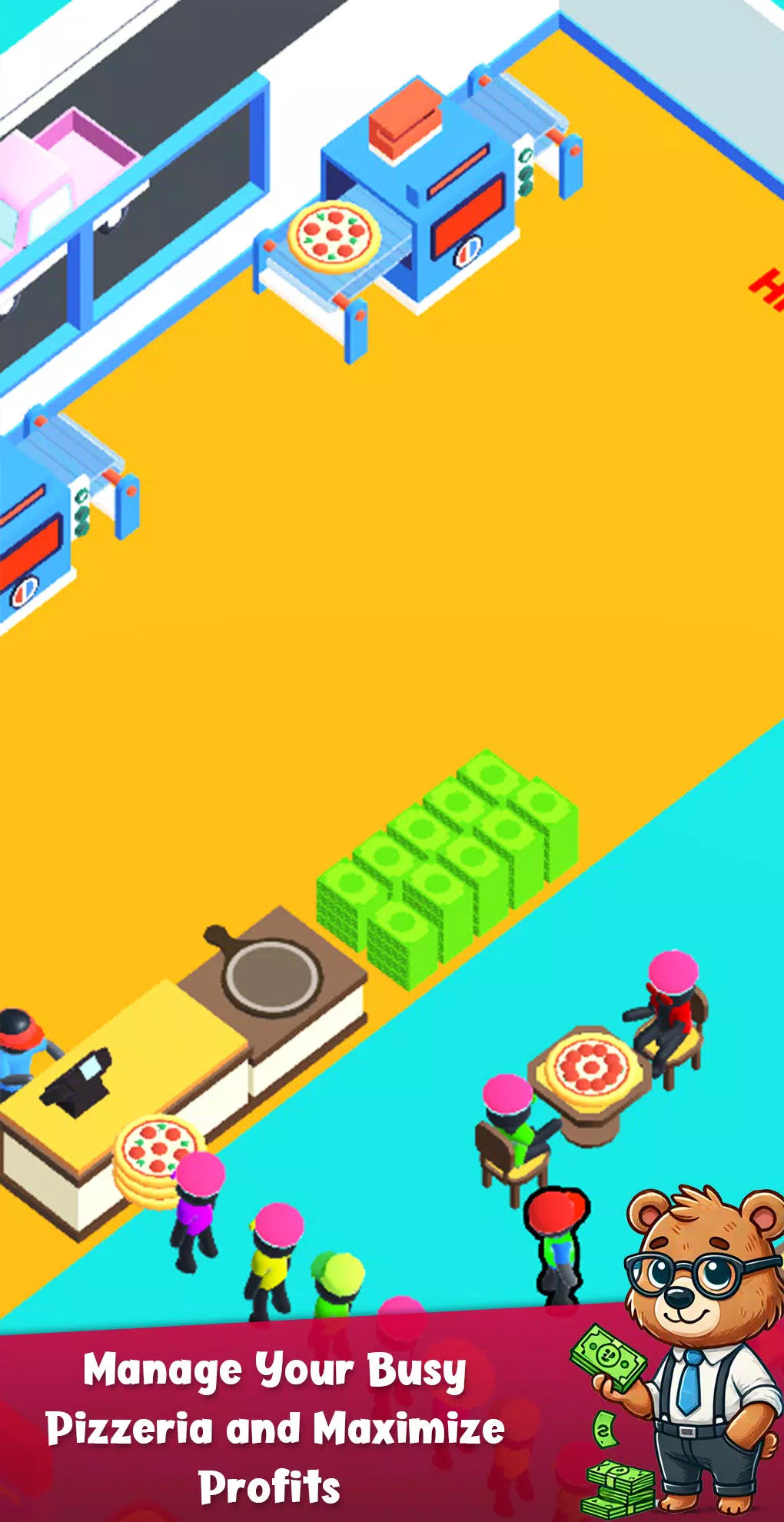 Bear Pizza Maker:Cooking Games स्क्रीनशॉट 3