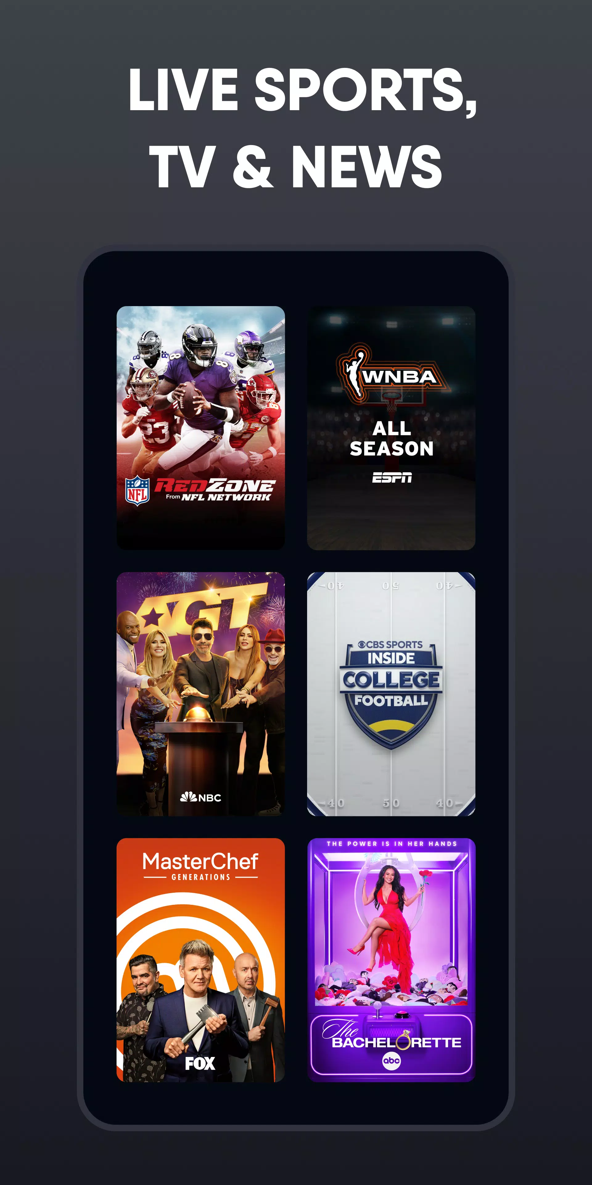 Fubo: Watch Live TV & Sports Capture d’écran 4