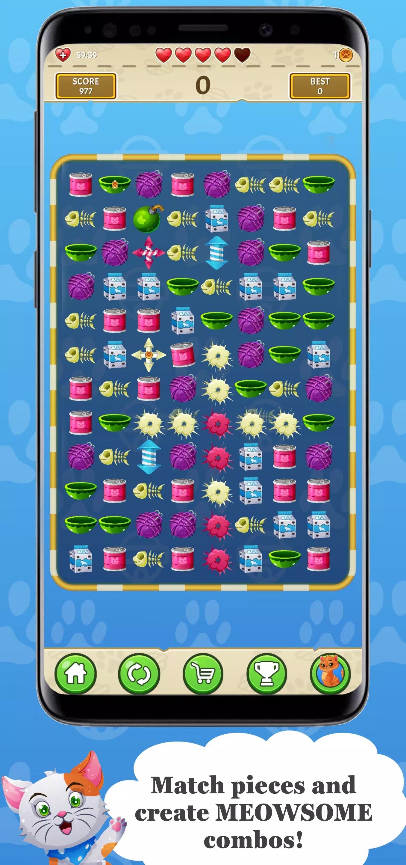 Sansa’s World - Match 3 - Cat Screenshot 2
