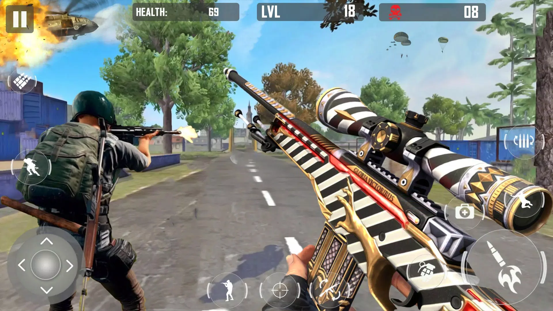 Squad Fire Gun Games - Battleg Captura de tela 4
