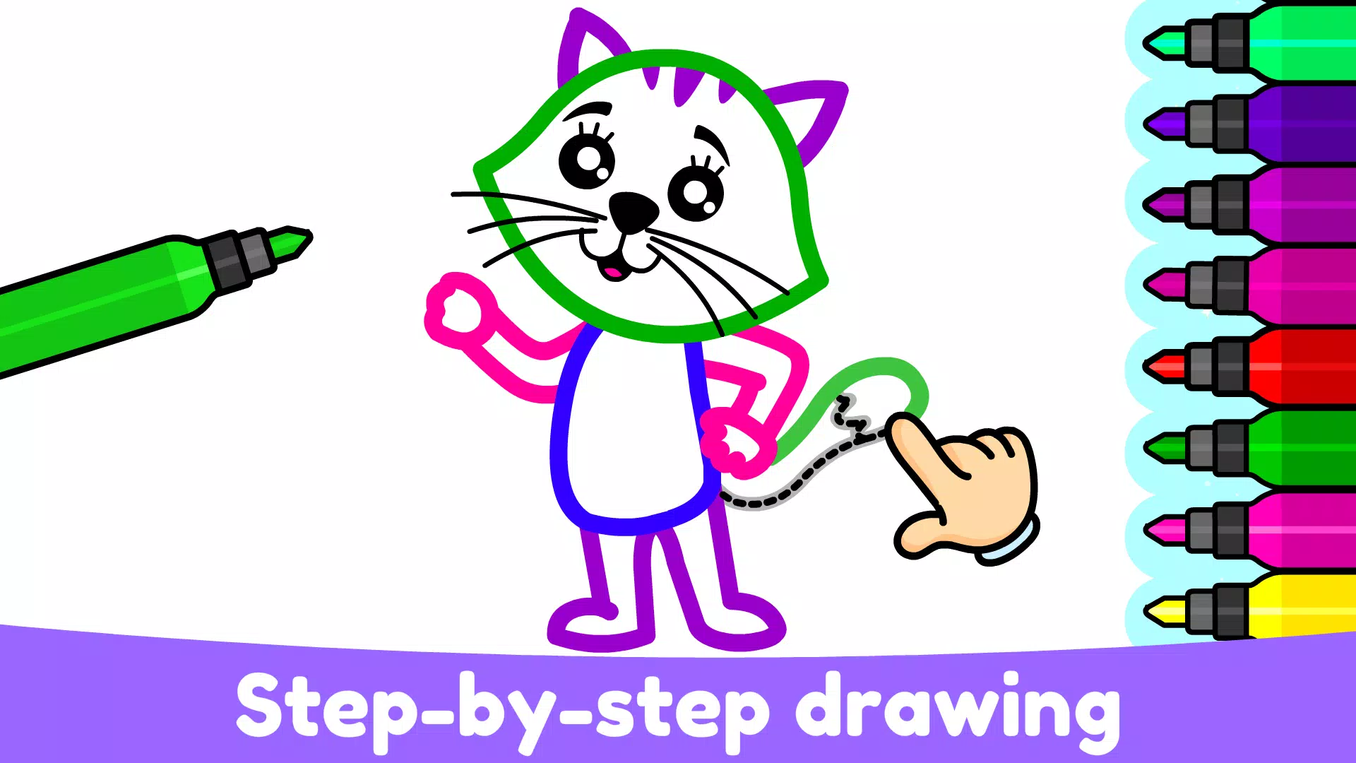 Kids Drawing & Coloring Games Captura de tela 4