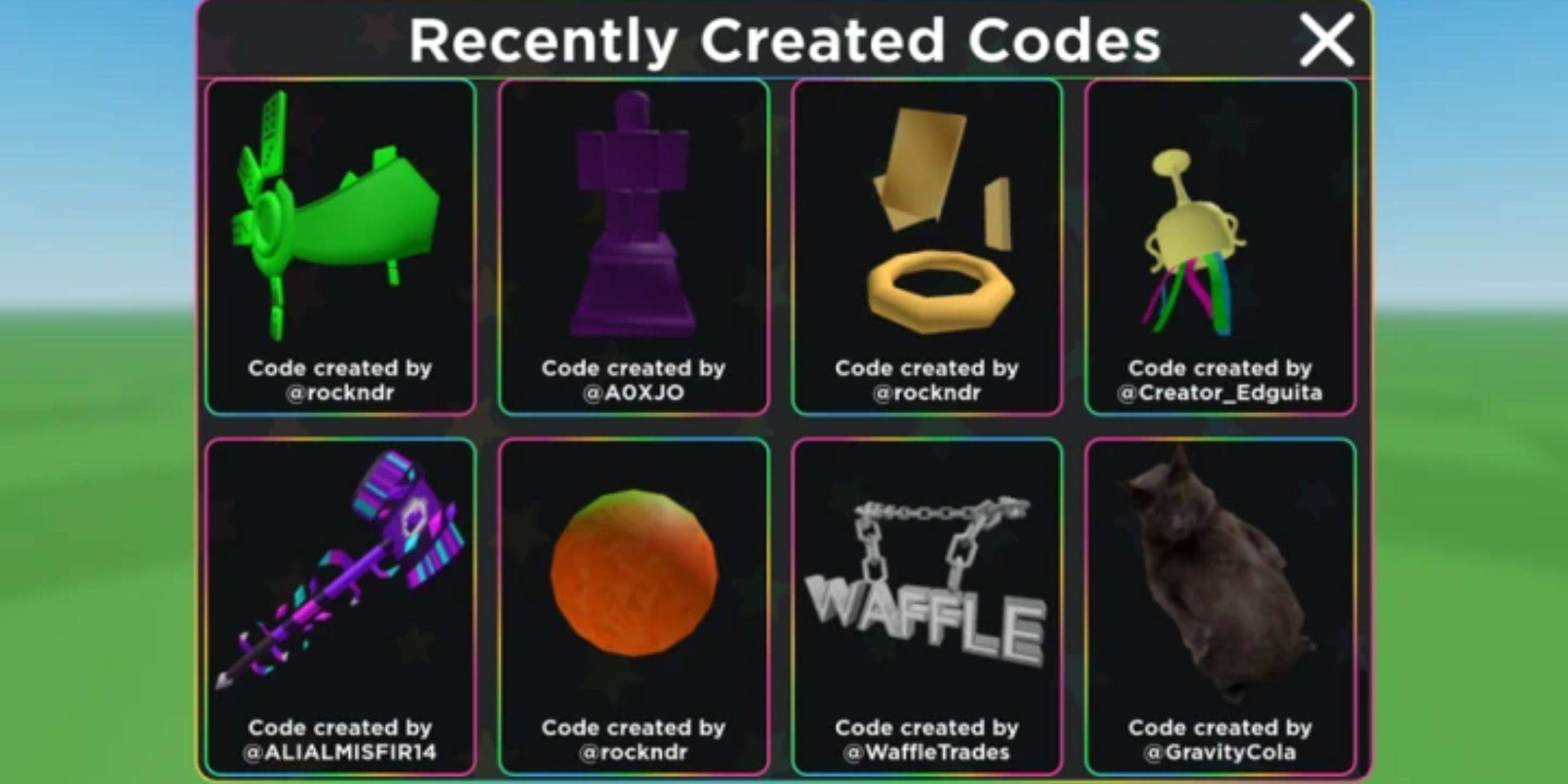 Roblox: यूजीसी लिमिटेड कोड (जनवरी 2025)